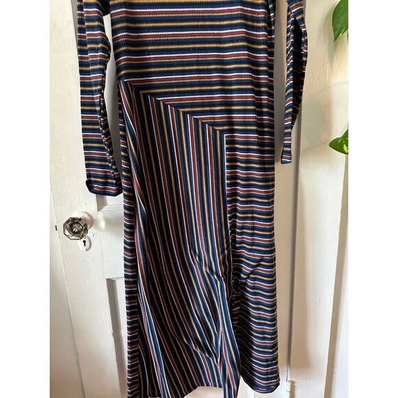 Women’s size medium colored striped maxi dress - Picture 2 of 8
